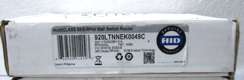 ✔ HID RP40 MultiCLASS Reader 920LTNNEK0049C [CTA] ✔
