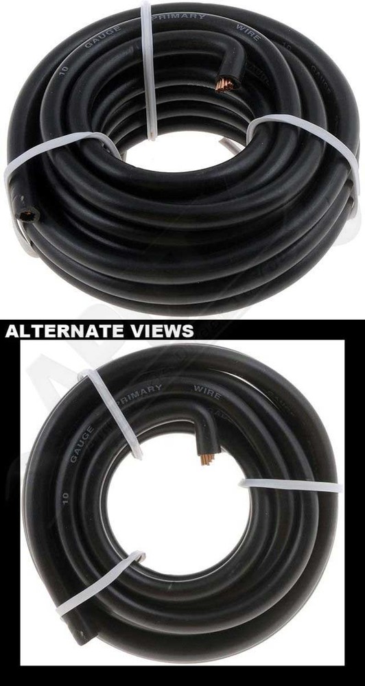 APDTY 96813 10 Gauge Black Primary Wire- Card
