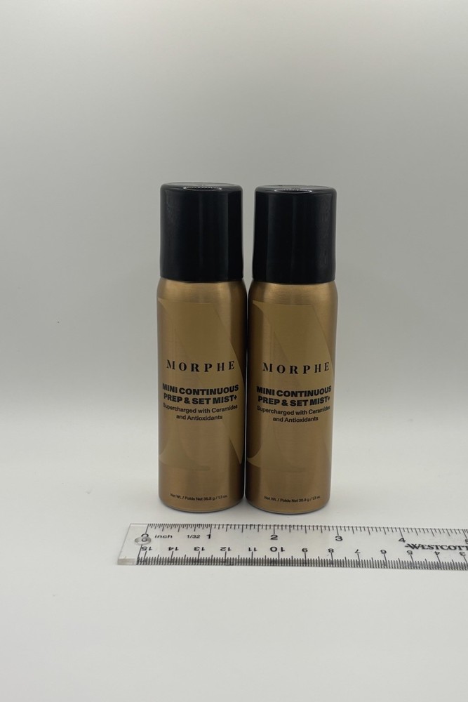 NEW 2X Morphe MINi Continuous Prep & Set Mist 36.8g/1.3oz Each AUTHENTIC