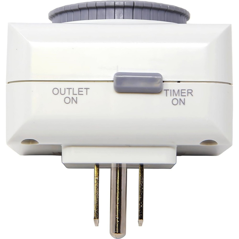 2 Pack 110-125V 3-Pin Timer Plug For Equipment Control 24-Hour Switch Device