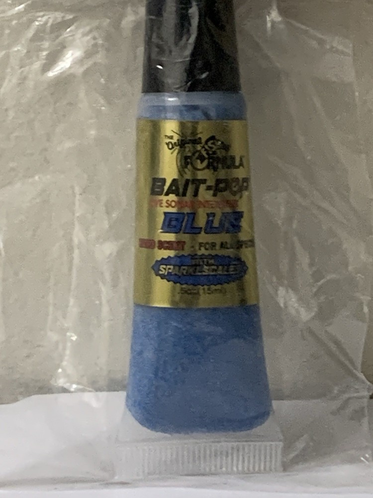 Bait-Pop Original Fish Formula Sonar Intensifier ~ Blue , 5oz