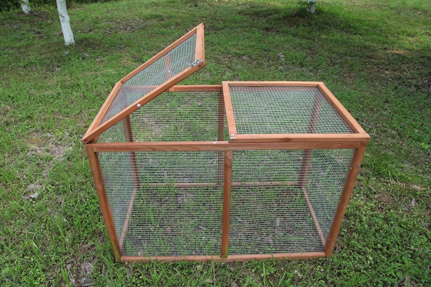 Wooden Chicken Coop Hen House Poultry Cage Pet Hutch Chicken Run Nesting Box