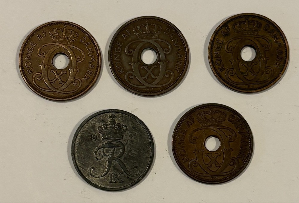 Denmark  2 Ore Coin Collection  Lot 499