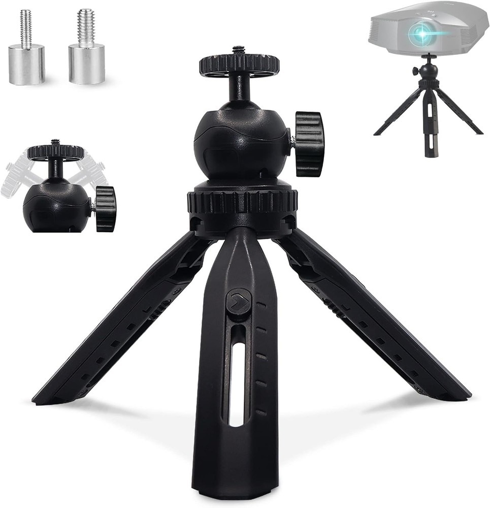 Mini Projector Stand, Tripod Mount Compatible With DR.J, DBPOWER, Anker, PVO