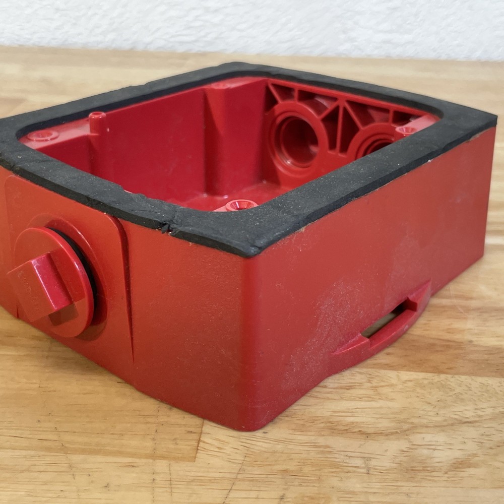 Red Weatherproof Back Box -- B59-0006
