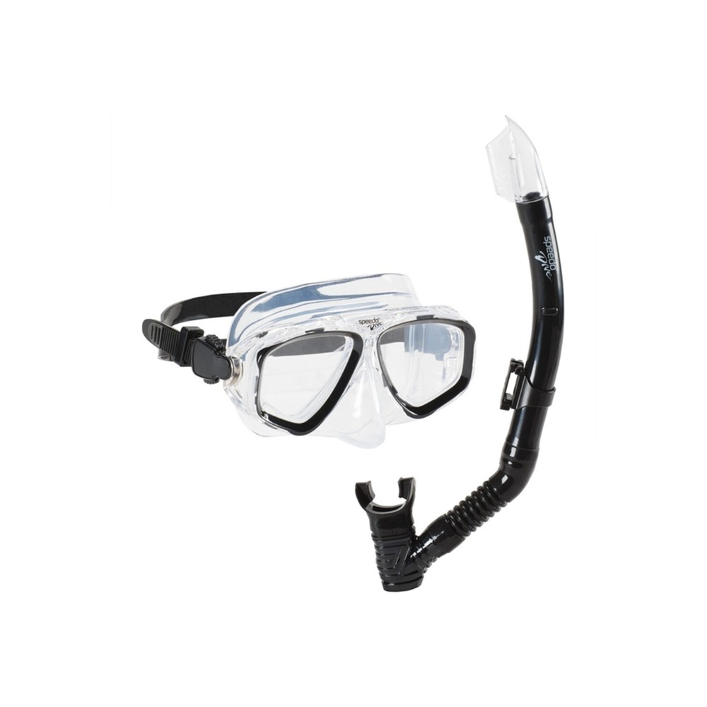 Speedo Adventure Mask & Snorkel Set - Black