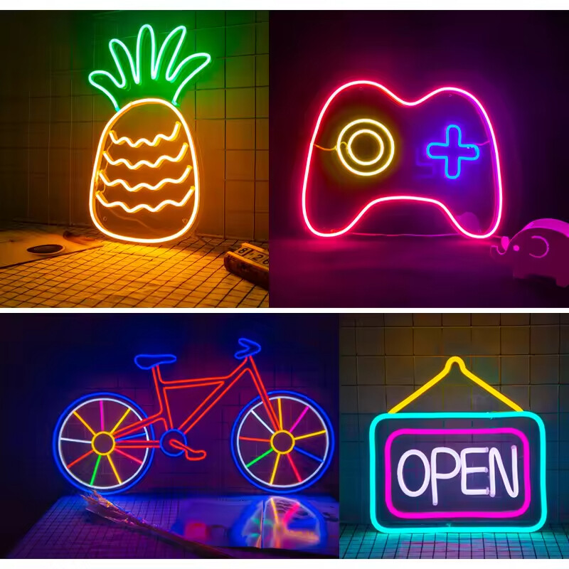 Separated Neon Flexible LED Light Strip Cover 8mm DIY Bendable Silicone Diffuser