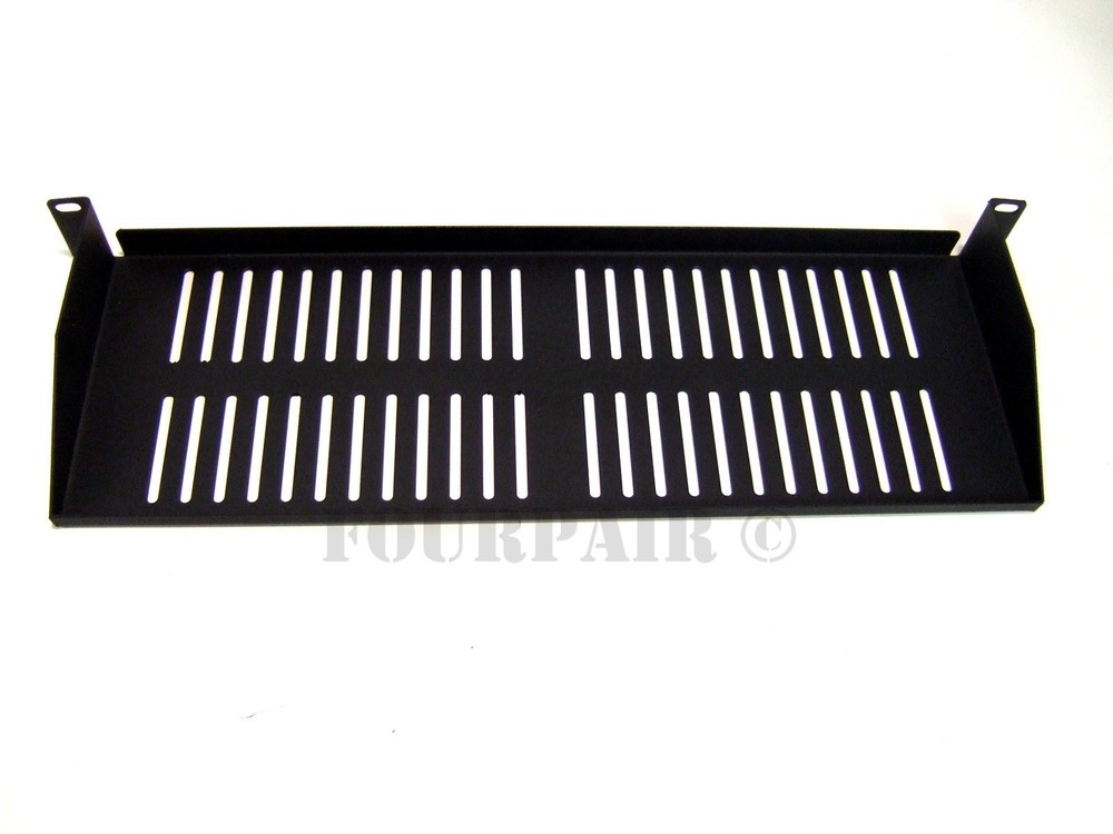 1 Space Cantilever Keyboard Server Data Rack Mount Shelf - 19" 1U 8" Deep Vented