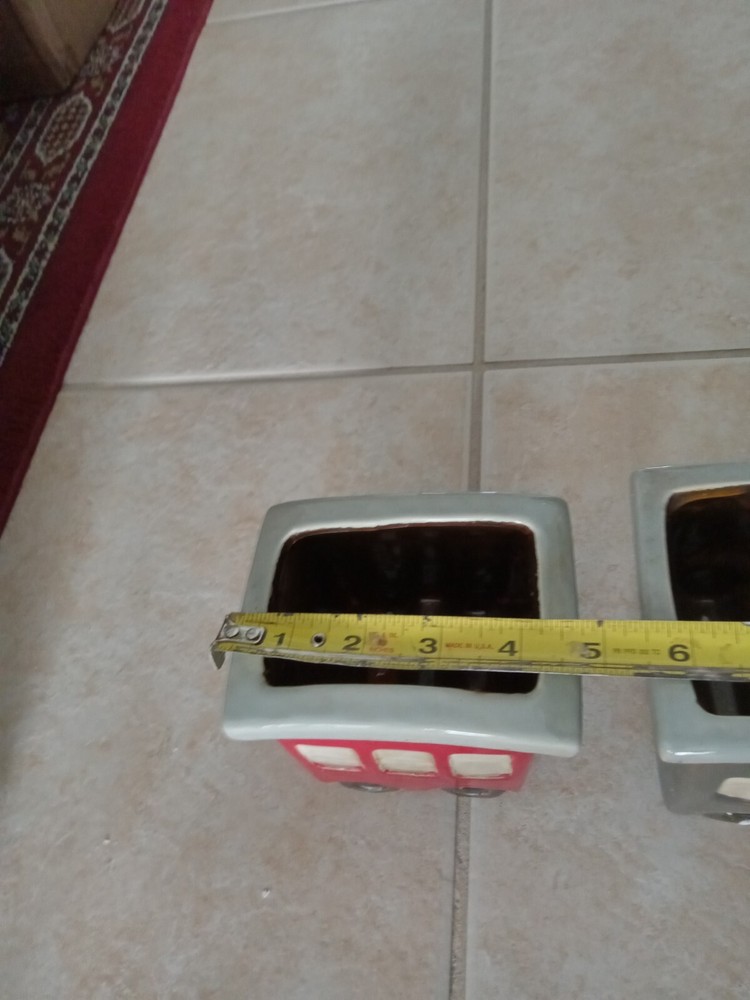 Set Of Tree Ceramic Train Planters