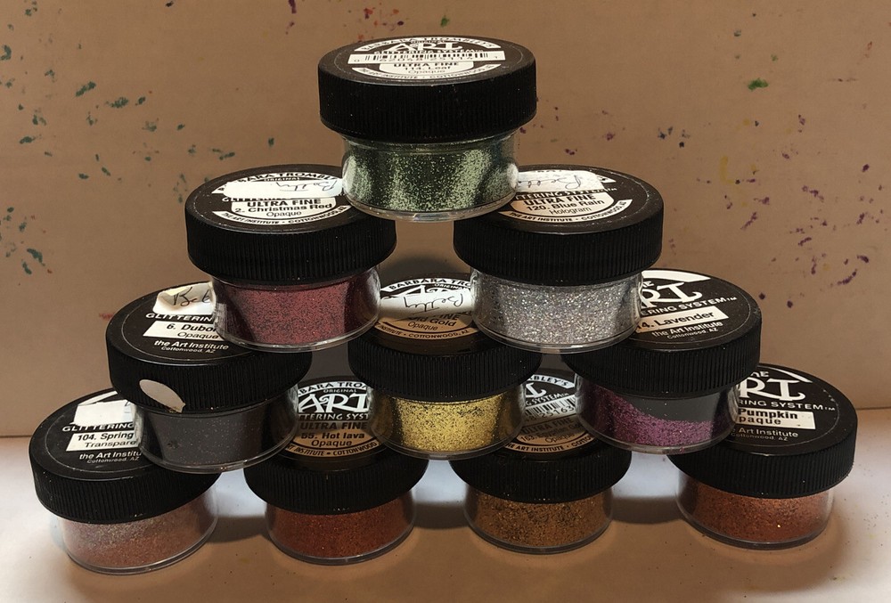 10- Barbara Trombley's Art Glittering System Glitter Assorted Colors