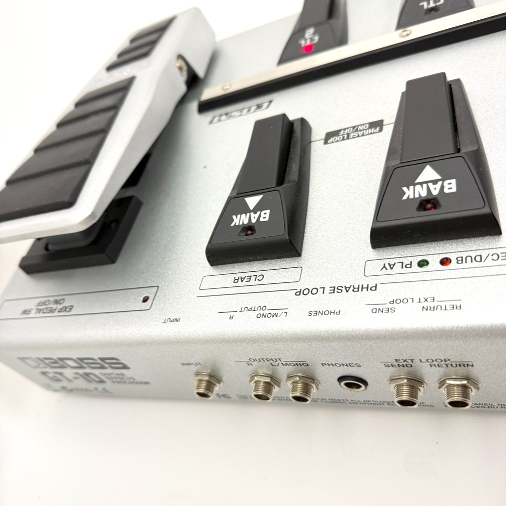 Boss GT-10 Guitar Multi Effects Floor Processor Pedal Board With Adapter #0200