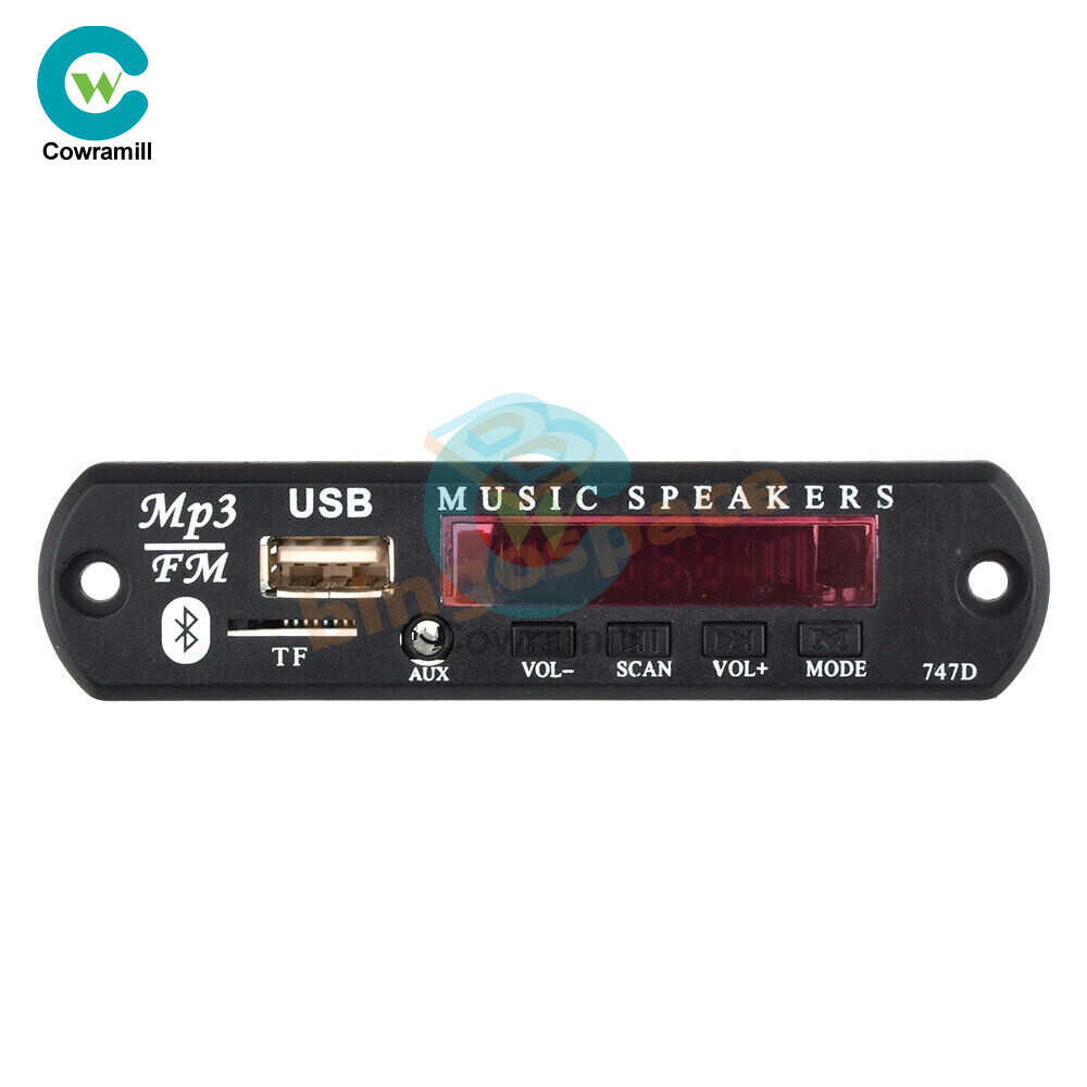 9V 12V MP3 WMA Decoder Board Audio Module Bluetooth 5.0 Music Remote Control Car