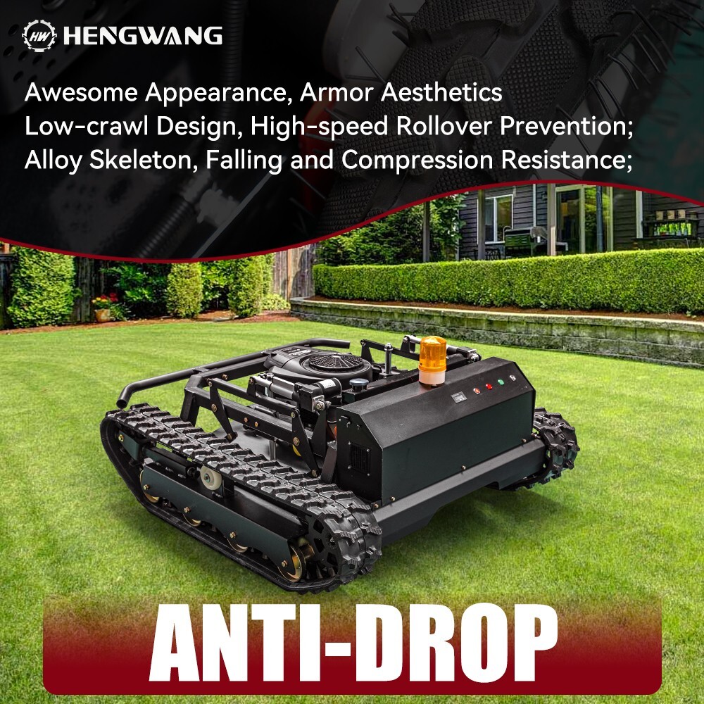 Multi-terrain 27HP Gasoline Remote Control Lawn Mower With 35.5in Cutting Width