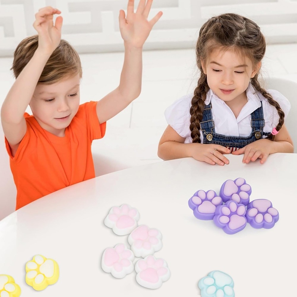 Easter Eggs Plastics with Cat Squish Toys Inside