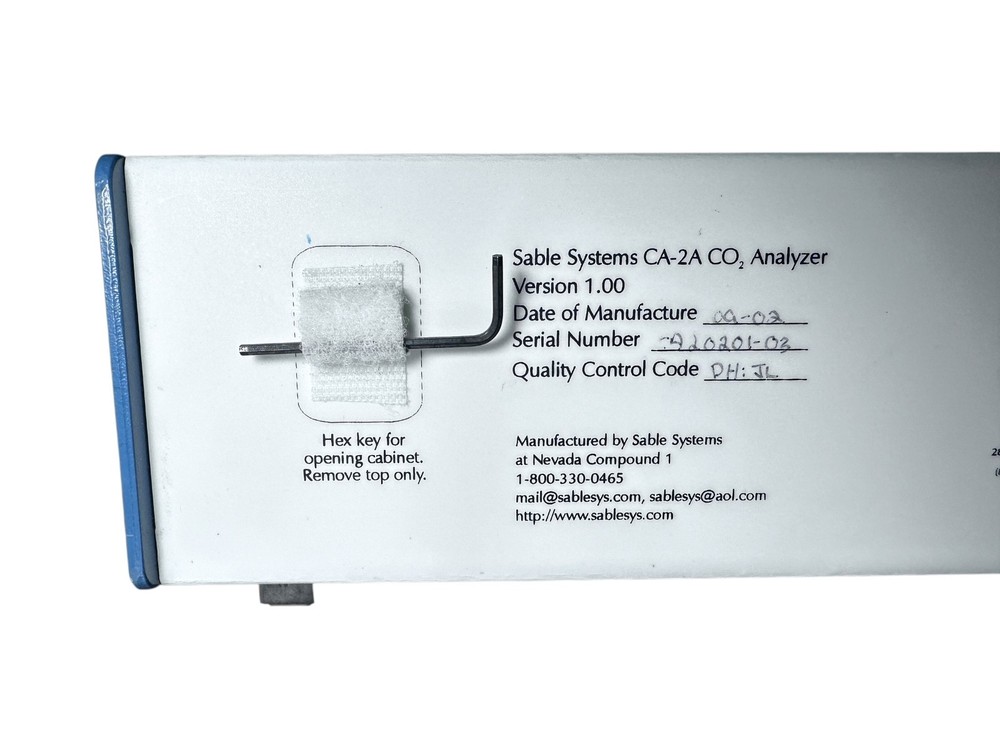 Sable Systems CA-2A Carbon Dioxide CO₂ Analyzer – Tested, Excellent Condition