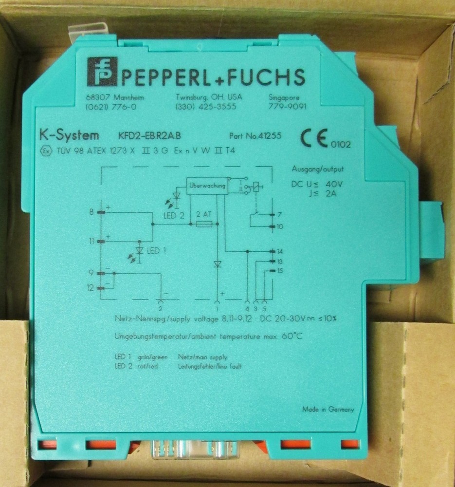 PEPPERL FUCHS KFD2 EB R2A B K System Amplifier Module 041255