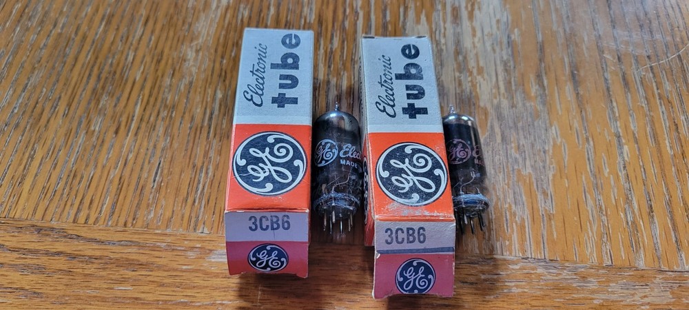 (2) GE NOS 3CB6 Vacuum Tubes Tested