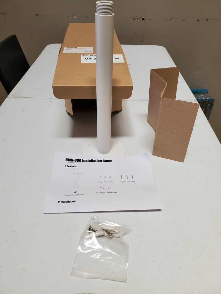 3xLOGIC VX-2AIMD-CM Ceiling Mount Pole Bracket For IP Dome Camera