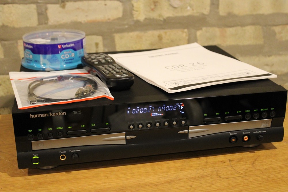 Harmon Kardon CDR 26 CD recorder w/remote SERVICED Fully Functional