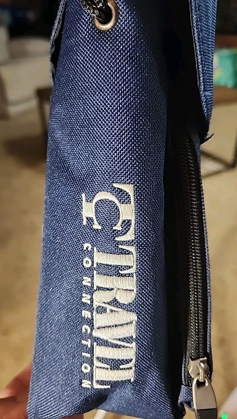 Disneyland Crossbody Bag Blue 12" x 9" x 4" Vacation Organize