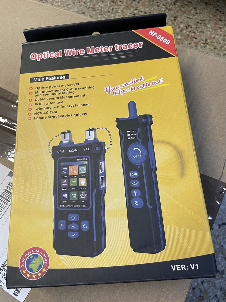 NF-8508 Wire Tracker Multi-function Optical Wire Meter  Network Line Finder