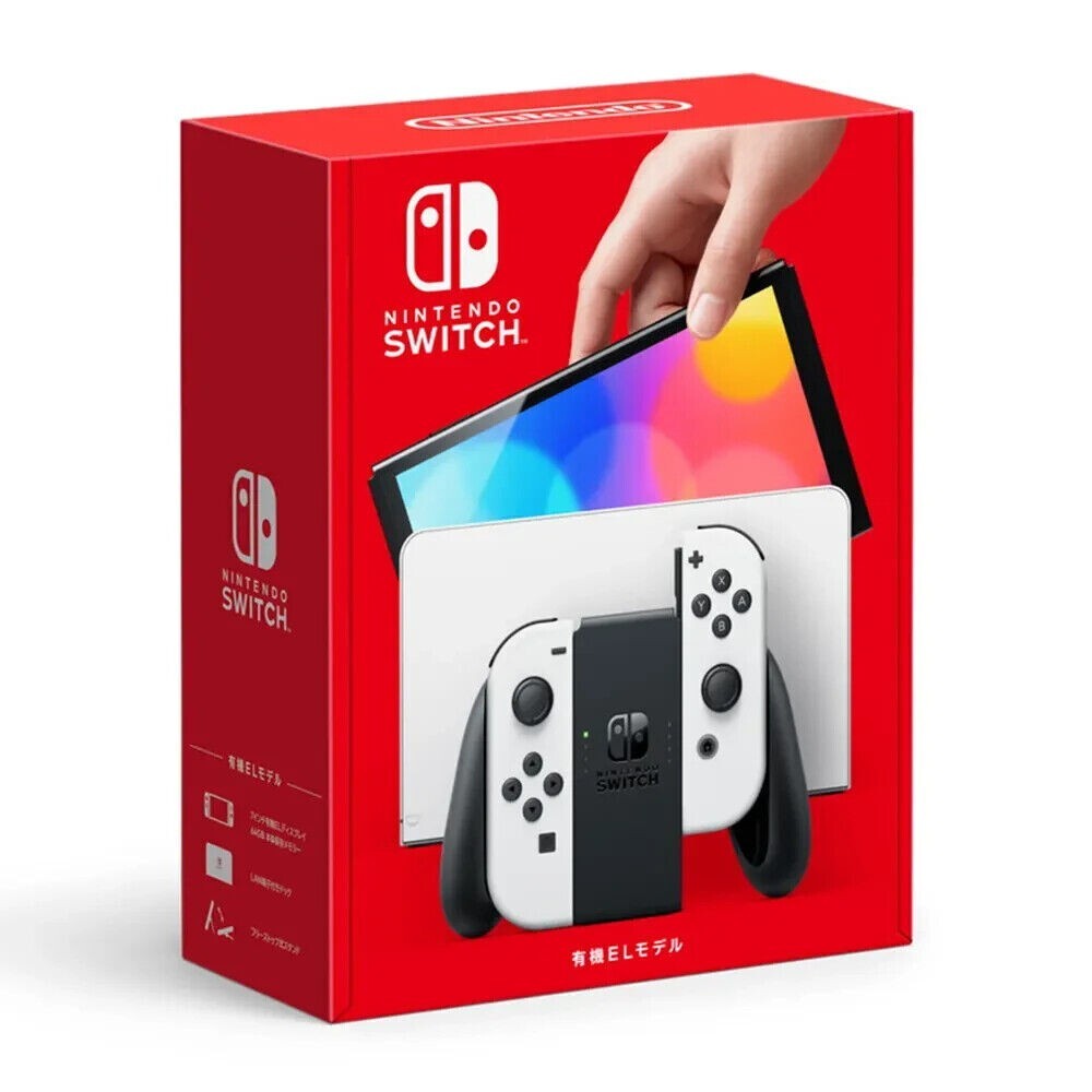 NEW Nintendo Switch White OLED 64GB Console + Hasbro Game Night 🎲 Bundle