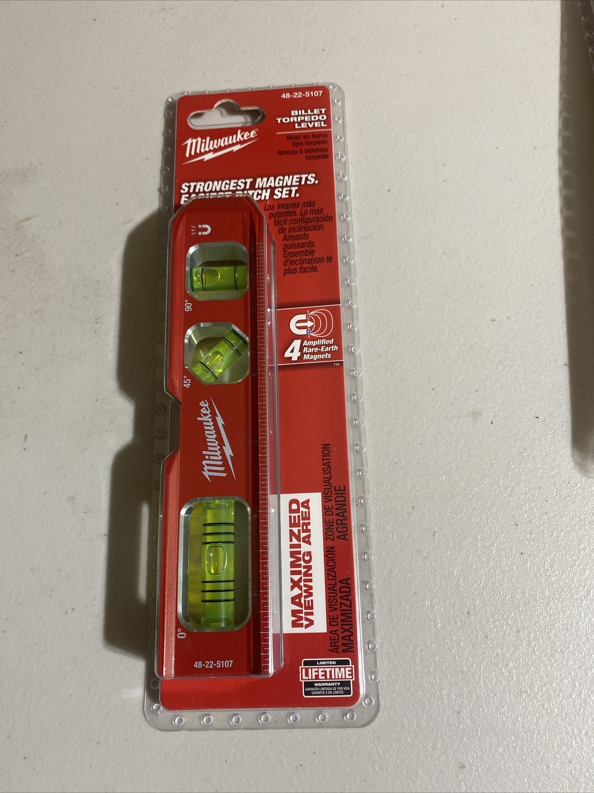 7 in. Billet Torpedo Level NEW 48-22- 5107