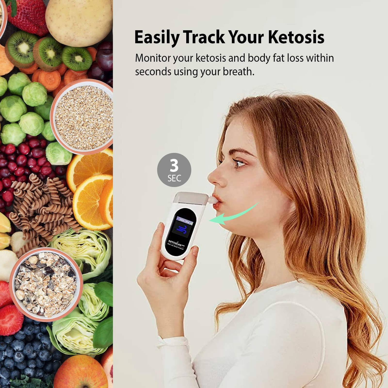 U28451 Ketoscan Smart Ketone Meter Diet Fitness Tracker Monitor Your Fa G2U