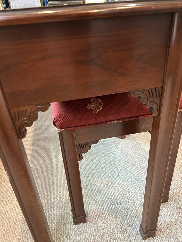 Harden Solid Cherry Sofa Consol Table & Bench Stool Set 52"