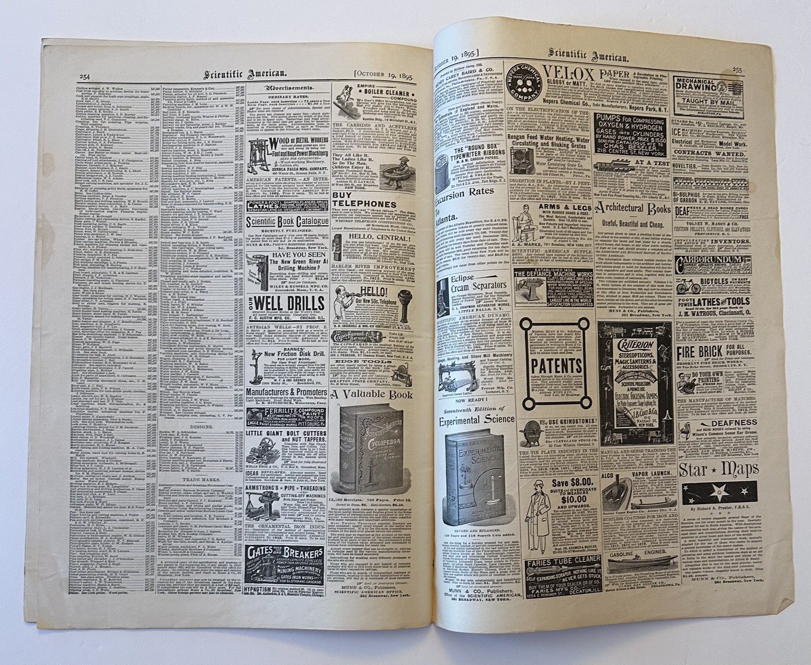 Scientific American, October 19, 1895. Complete Original Issue in good condition