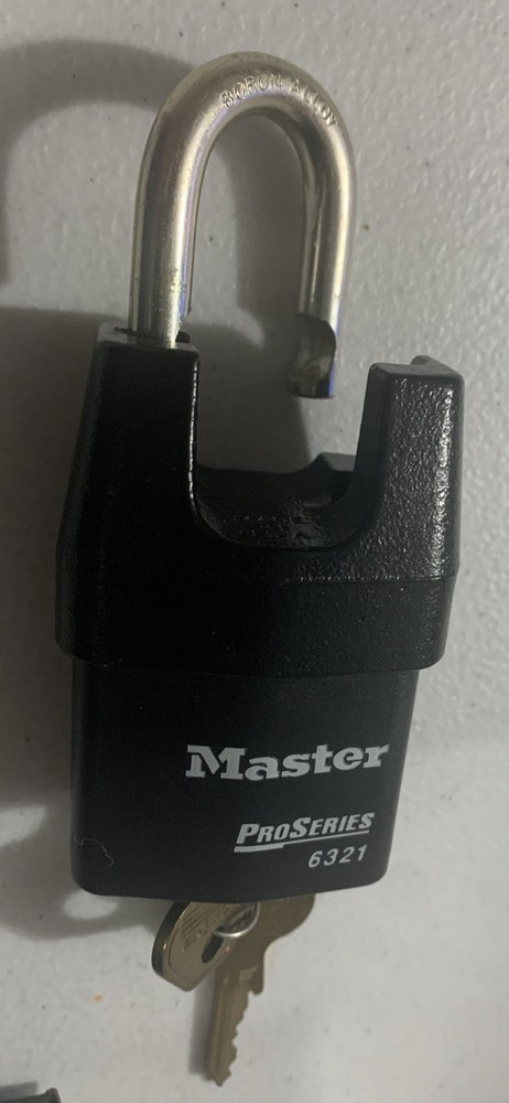 Master Lock ProSeries 6321 Padlock, Keyed Different, Partially Hidden Shackle,