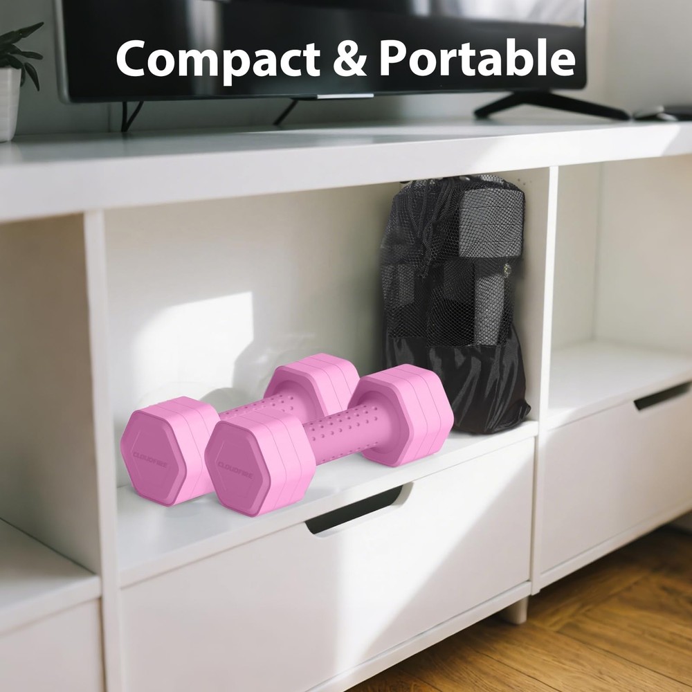Adjustable Dumbbell Set 4 in 1 Hand Weights Pair