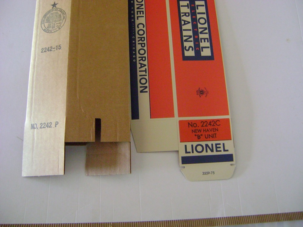 Lionel 2242 New Haven  AB  Engine Licensed Reproduction Boxes