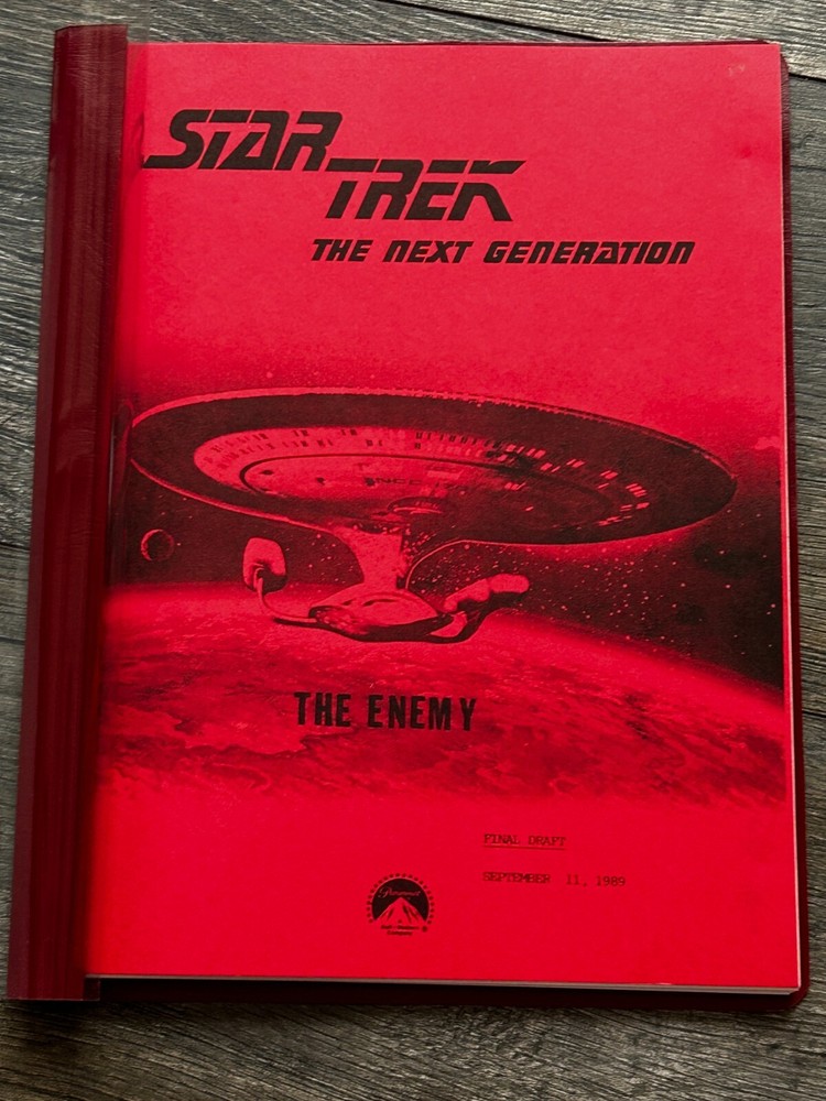 STAR TREK Script The Next Generation The Enemy Final Draft September 11 1989
