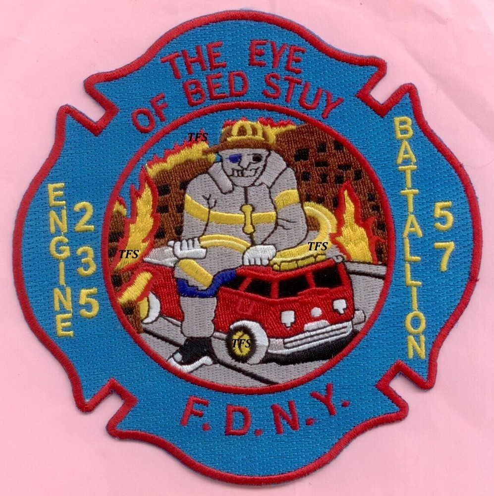 New York City Fire Dept Engine 235 Battalion 57 Patch Bed Stuy