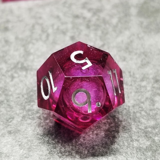 Sage's Vesper Souls Liquid Core Sharp Edge Resin Dice Set