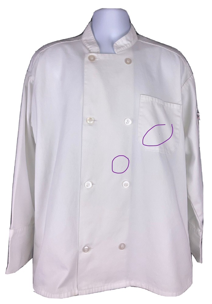 Uncommon Threads Men’s Size L Chef Coat White