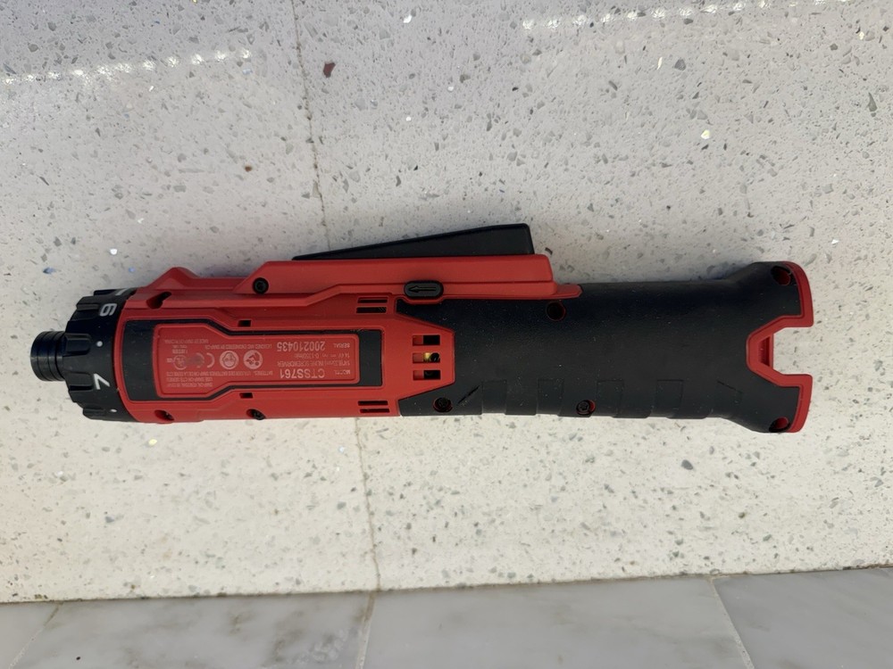 Snap-on Red Micro Lithium CTSS761 14.4V 1/4" Hex Inline Screwdriver TOOL ONLY