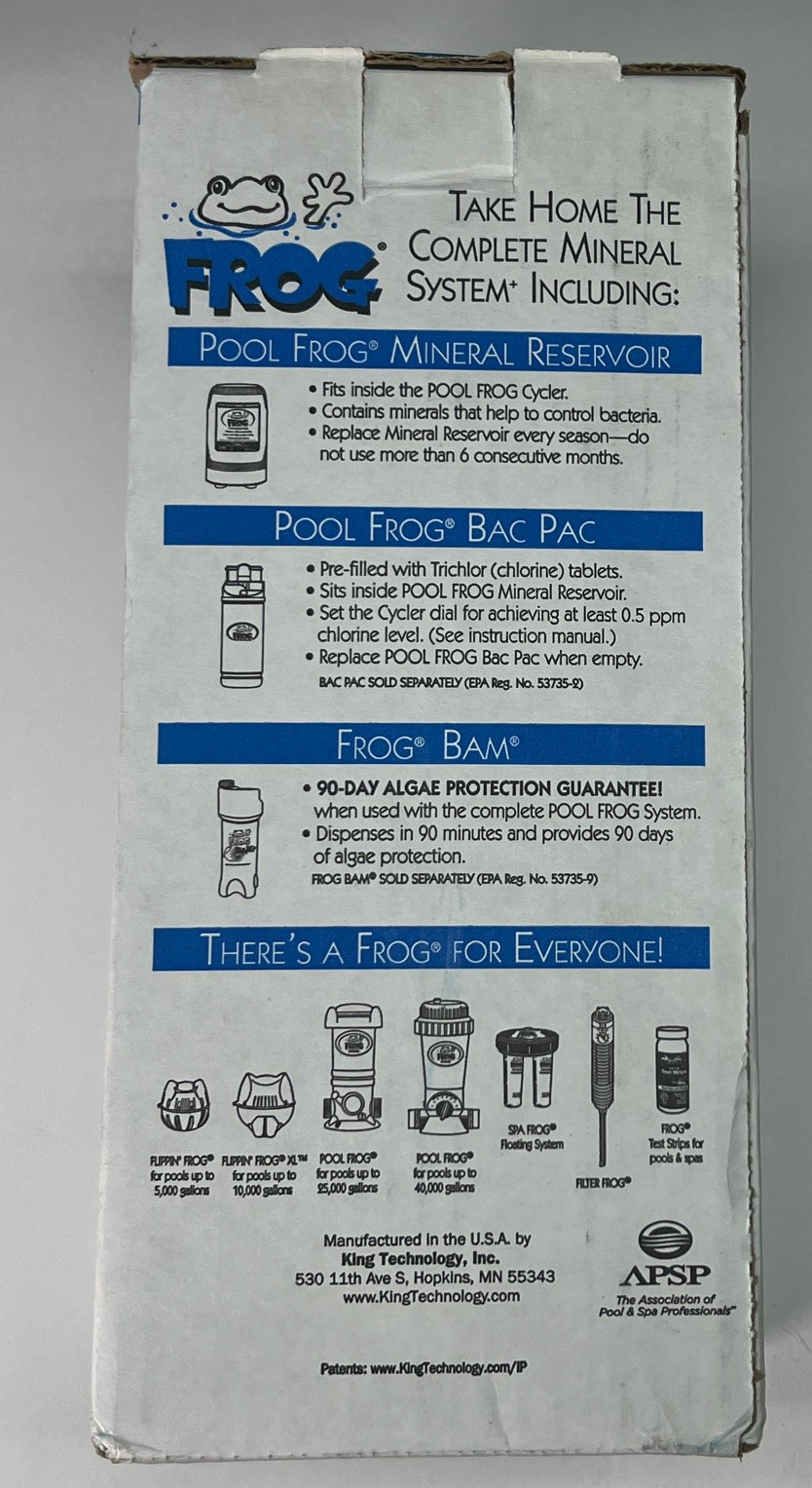 Pool Frog Mineral Reservoir series 6100 for pools up to 25,000 gal - 5100,5200