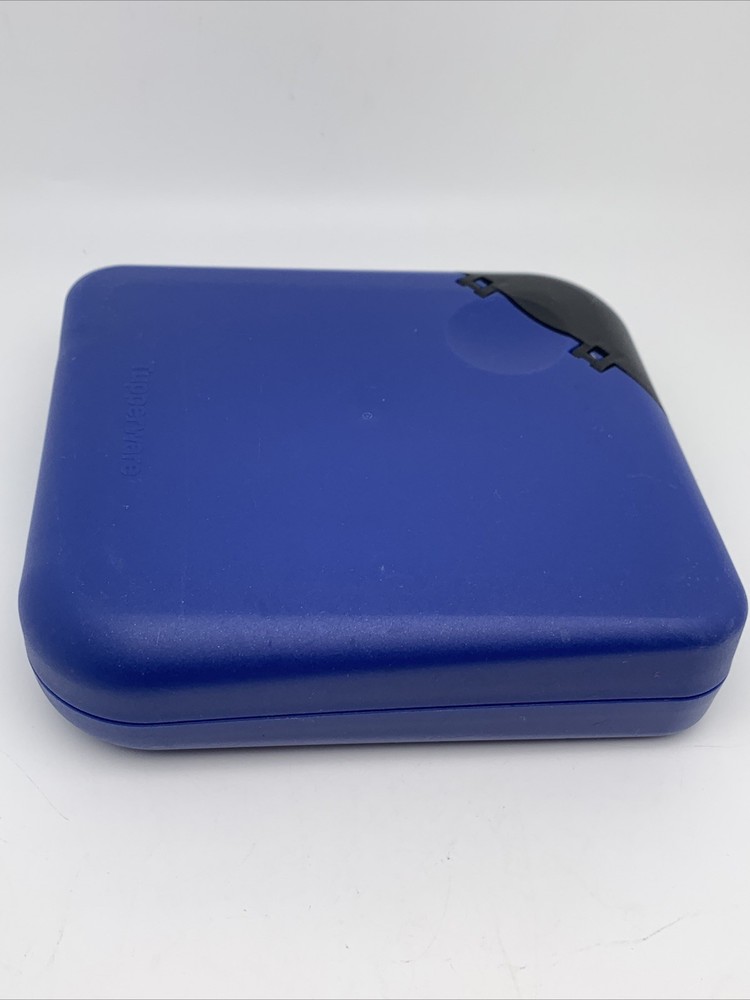 Tupperware CD Case DVD Keeper Square Dark Blue & Black 4904 Vintage