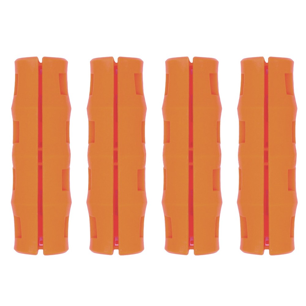 Snappy Grip Light Orange Ergonomic Replacement Bucket Handles 4 Pack