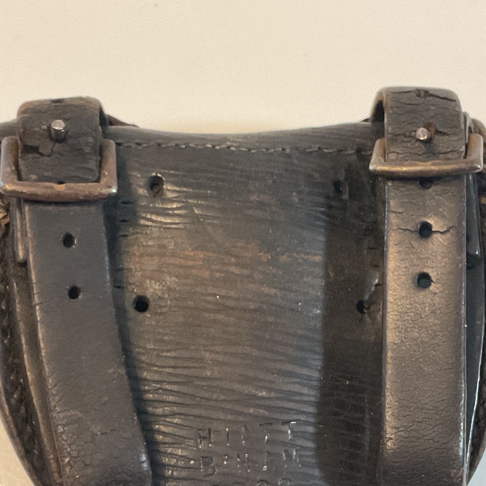 Vintage 1922 Pistol Belt Ammo Pouch Hiatt B’Ham 4”x4”