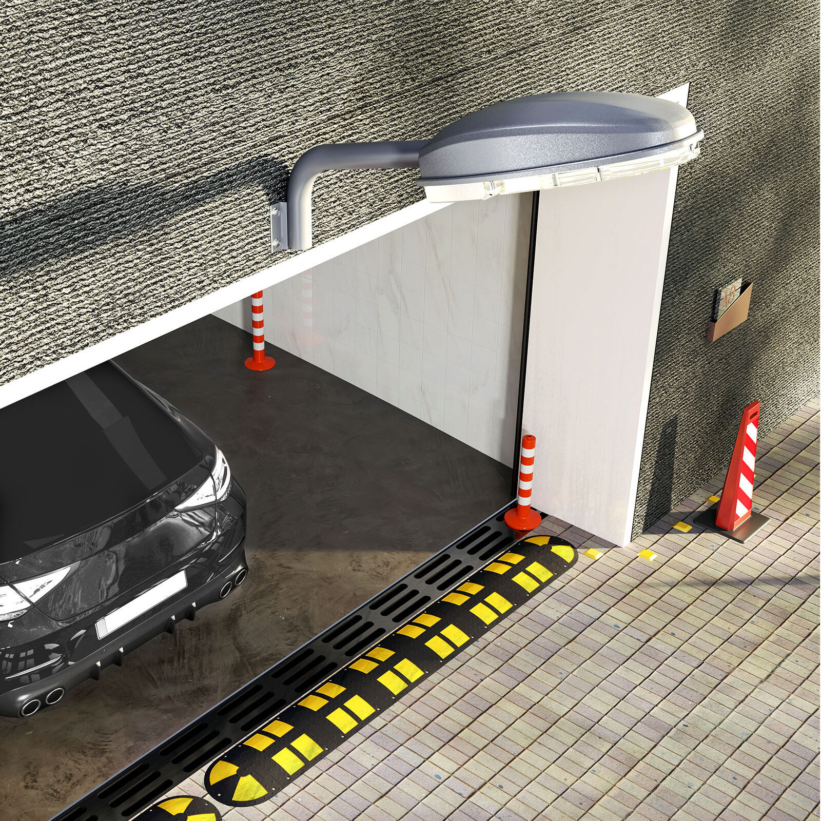 Outdoor LED Yard Street Light Dusk to Dawn Light Waterproof Security Lighting