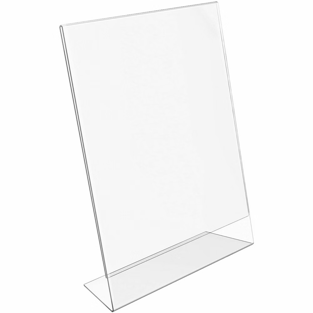 Image Document Holder 8.5" x 11" Vertical, Table Top Clear Plastic (6 Pack) NEW