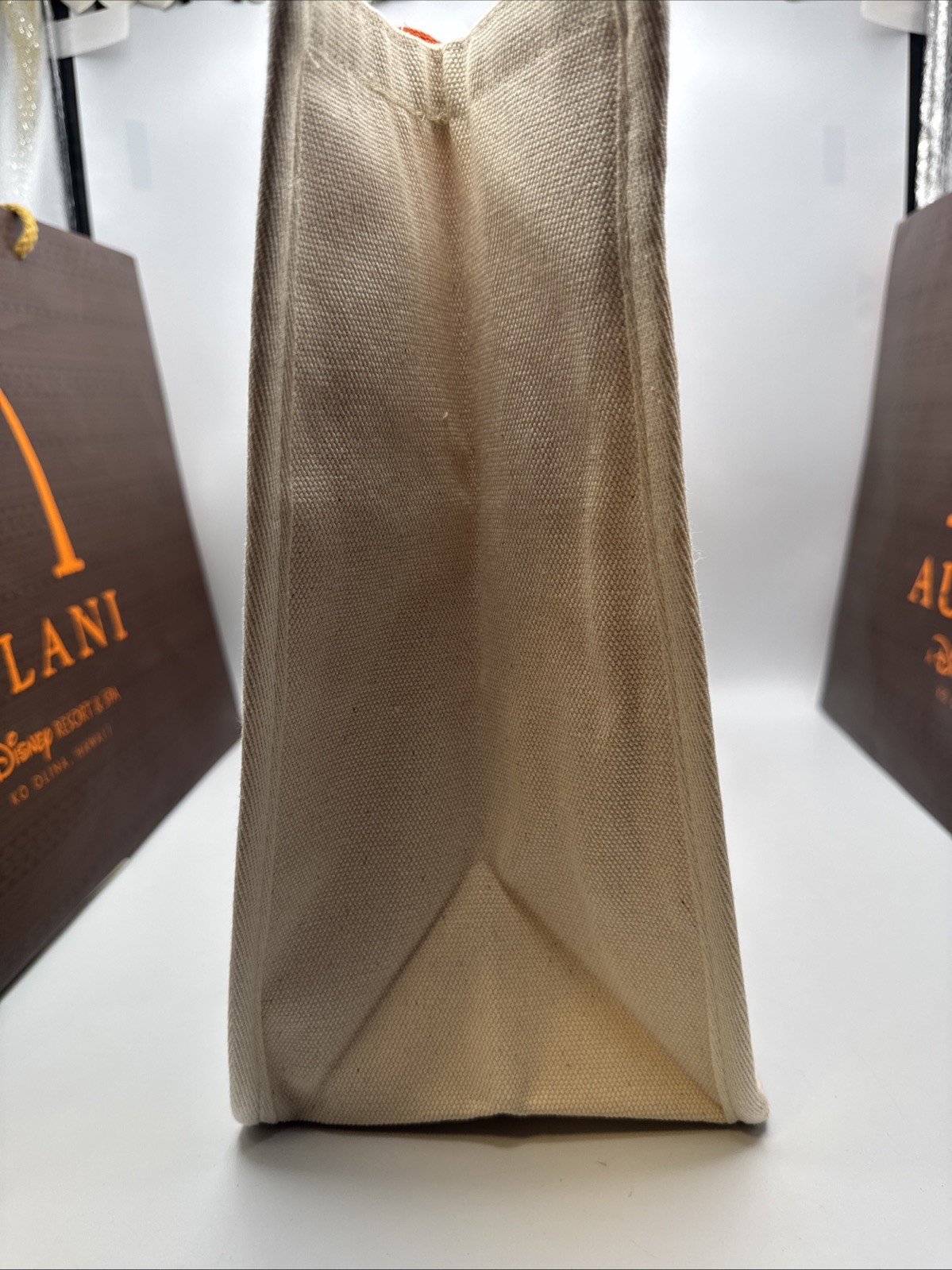 *New Disney Aulani Exclusive Canvas Tote With Patches Shoulder Bag Foldable Flap