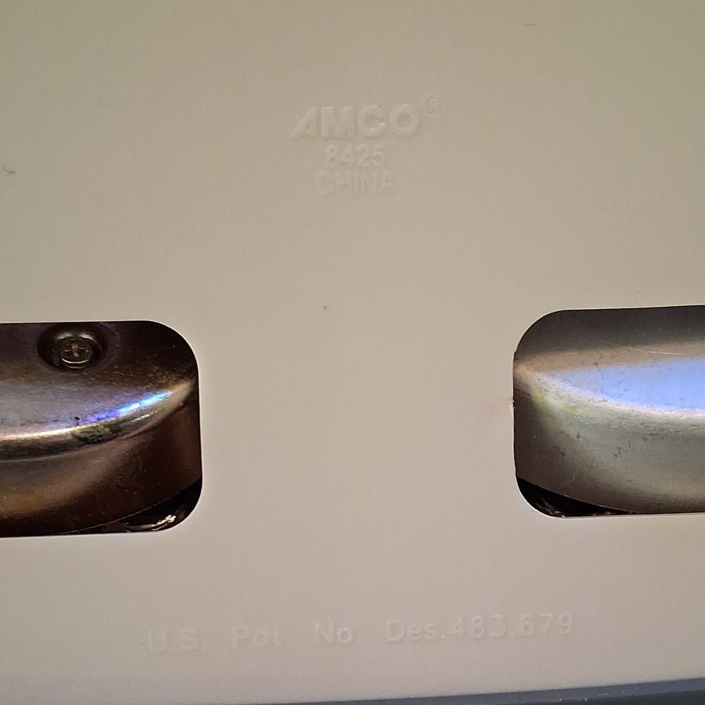 AMCO 8425 Twin Timer Mechanical Dual Dial Kitchen Timer Silver Metal Black