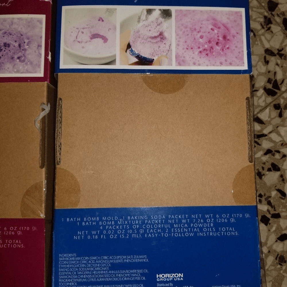 1 DIY bath bomb set