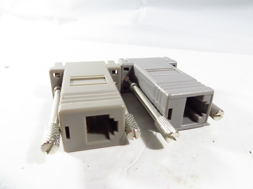 3 Pack RJ45 to DB9 Serial Adapters Bundle, Binary/Crestron, FREE 2-3 Day Ship!!!