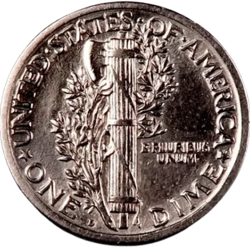 1918-D Mercury Dime ~ Borderline Uncirculated (AU++) ~ 90% Silver