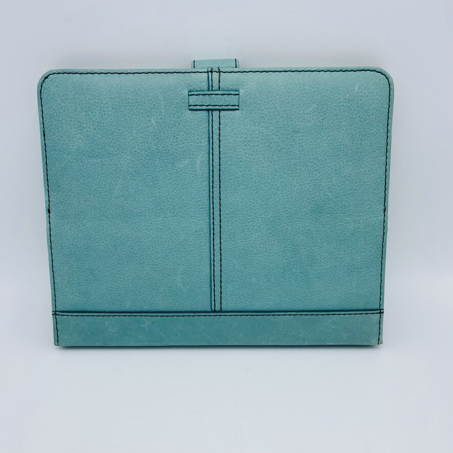 Fossil Tablet Protective Case Leather Blue L 9.25" W 7.25"